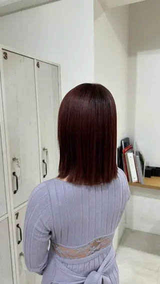 ミディアム カラー レイヤーカット/ 堺 健人のヘアスタイル