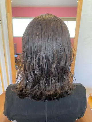 セミロング カラー ヘアアレンジ Design Color🐰アユミのヘアスタイル