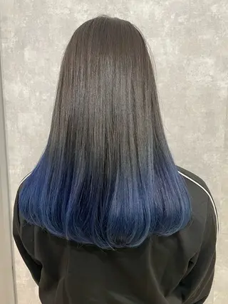 ロング カラー ヘアアレンジ 透明感カラー/推しカ ラー☁️JURAのヘアスタイル