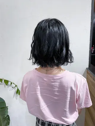 ミディアム カラー かんばら りょーいのヘアスタイル