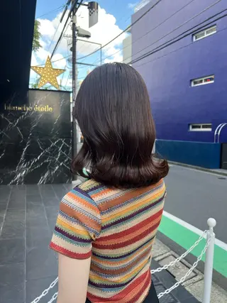 ミディアム カラー 似合わせヘア🫶🏻 つきいてるみのヘアスタイル