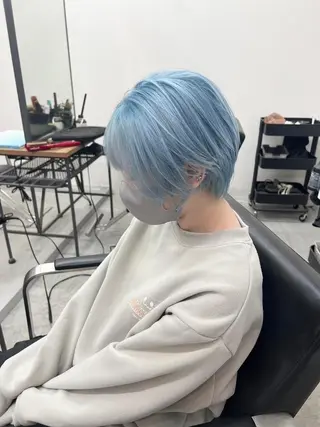 ミディアム 江坂エリア最安値◎ ブリーチ*土田のヘアスタイル