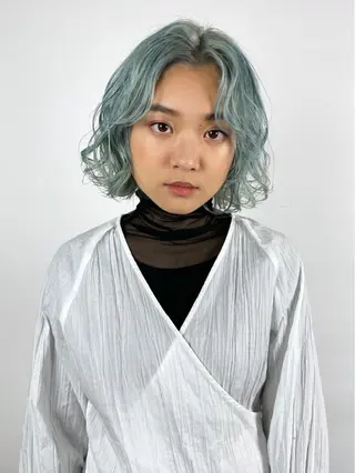 ショート カラー CiNEMA daikanyama所属・透明感カラー🫧 今泉健太のヘアスタイル