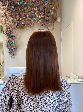 セミロング ボブ/インナーカラー /眉毛/Miyuのヘアスタイル