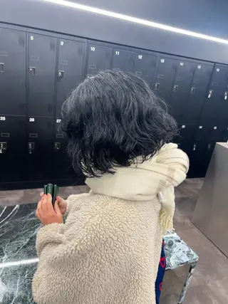 ミディアム パーマ je suis heureuse所属・ハイライトカラー 🌀ゆい❣️のヘアスタイル