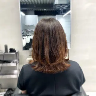 ミディアム 艶髪/縮毛矯正 🫧辻野海羽のヘアスタイル