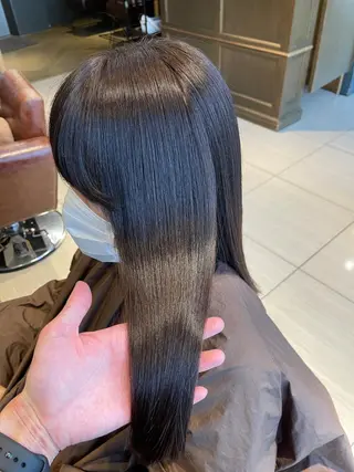 セミロング 六本木縮毛矯正/髪質 改善/LOANA鈴木のヘアスタイル