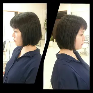 ミディアム キンジョウ エナミのヘアスタイル