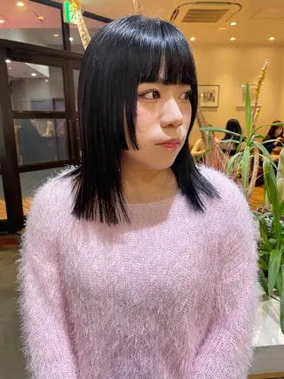ミディアム lolonois ナガオカカオリのヘアスタイル