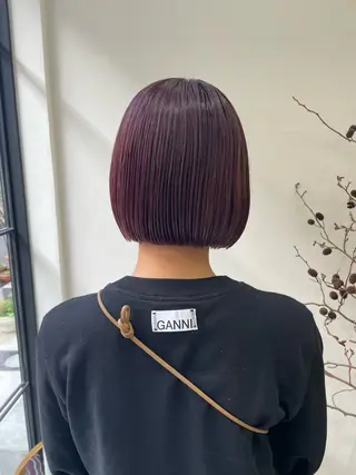 ミディアム カラー パーマ ヘアアレンジ メンズ tatsumi/ボブ ウルフ/レイヤーのヘアスタイル