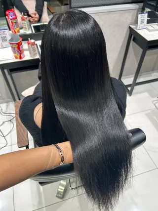 カラー 透明感カラー💙 束感まつげ🪼海月のヘアスタイル