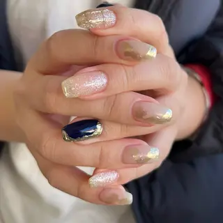 ネイル Ray. ちゅるん系ニュアンスのネイルデザイン