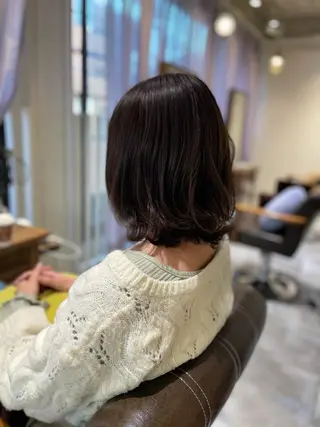 ミディアム カラー 佐川 友里のヘアスタイル
