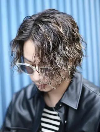カラー パーマ メンズ 人見知りさんでも安心 奥田 里佳子のヘアスタイル