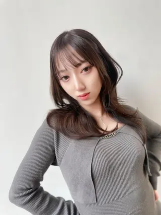 セミロング TMJ所属・バズる韓国ヘア 🇰🇷溝邊　拓麿のヘアスタイル