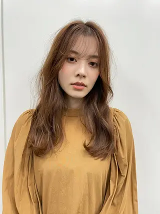 ロング カラー パーマ ケアカラー×髪質改善 🌙OKUBO🌙のヘアスタイル