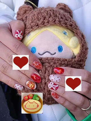 ネイル 3dパーツ/流行り 👧shushu❤️のネイルデザイン