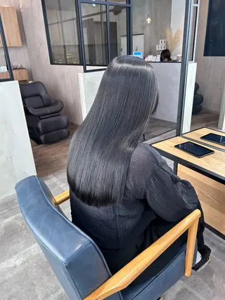 ロング カラー 韓国×髪質改善カラー 💎hinaのヘアスタイル