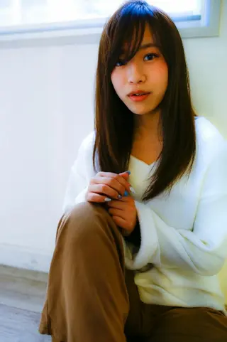 ロング ヘアアレンジ カラー 中津No.1髪質改善 店長✨透ける暗髪のヘアスタイル