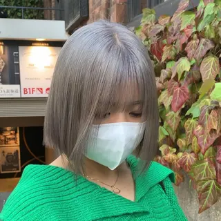 ミディアム カラー サロウィン(SALOWIN)原宿iori店所属・れい🫧 ハイトーン特化のヘアスタイル