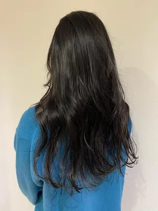 ロング ブリーチなしWカラー /酸性ストレート河本のヘアスタイル