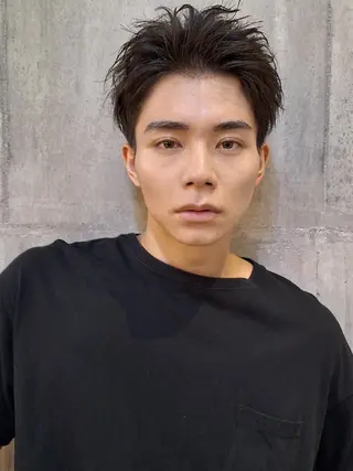 ショート メンズ パーマ 船引 竜将のヘアスタイル