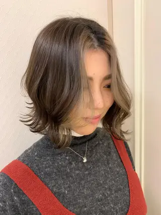 ショート カラー unico.所属・韓国ヘア/暖色カラー 新美多英のヘアスタイル