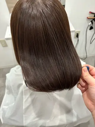 ミディアム カラー 髪質改善/透明感 カラー/内藤有須加のヘアスタイル