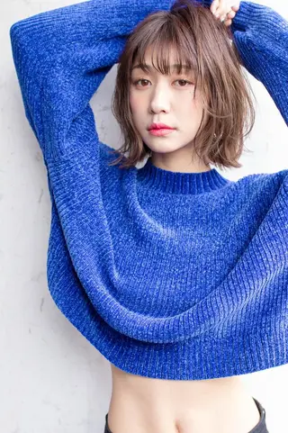 ミディアム カラー パーマ 🎊LUZ🎊_公 式_🩵髪質改善🩵のヘアスタイル