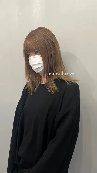 ミディアム カラー ヘアアレンジ 💐大人可愛く Kroda💐のヘアスタイル
