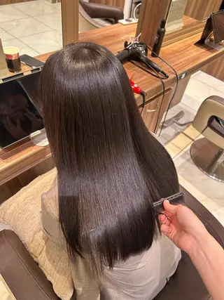 ロング カラー リノ🇰🇷韓国ヘア /うる艶カラー🫧‪のヘアスタイル