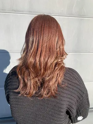セミロング カラー 松永 らりっさのヘアスタイル