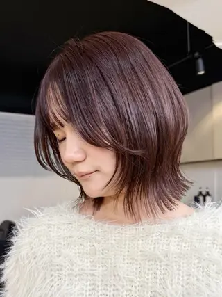 ショート カラー ♡アヤメ/レイヤー ボブ♡渋谷のヘアスタイル