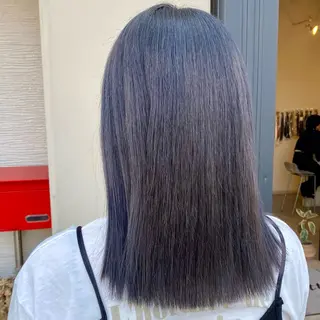 ミディアム カラー 惣木 菜穂のヘアスタイル