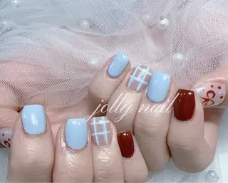 ネイル Jolly チップ長さだしのネイルデザイン