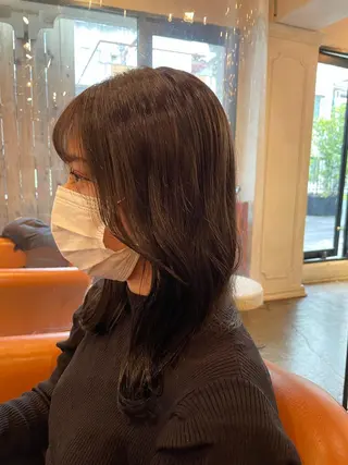 ミディアム 韓国風カット/ 髪質改善 黒崎のヘアスタイル