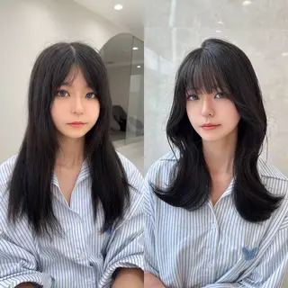 ロング カラー MAEUL luna所属・前髪顔周り/レイヤー 韓国/桔川恒のヘアスタイル