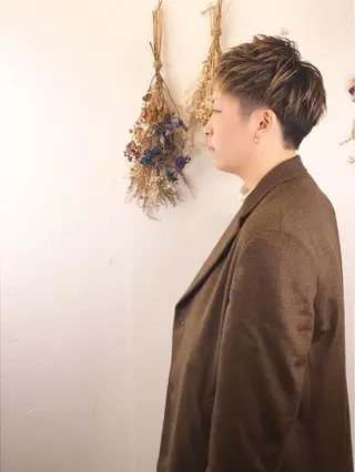 カラー メンズ メンズサロン　アソビ元町店所属・メンズサロン アソビ元町のヘアスタイル