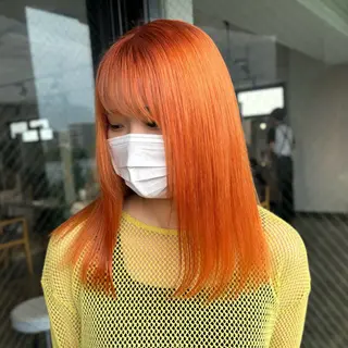 セミロング カラー 💫miyu💫デザ インカラー/アレンジのヘアスタイル