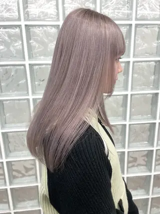 ロング カラー cinq   PROJECT所属・ミルクティーベージュ /ボブ/あげは🎀のヘアスタイル