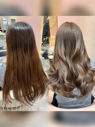 カラー 大宮🩶韓国ヘア 髪質改善✨柏崎のヘアスタイル
