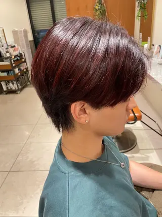 ショート カラー メンズ Merry Land日吉所属・暖色/ベージュ/ メンズ/鈴木彩のヘアスタイル