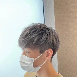 カラー メンズ 竹田 京人のヘアスタイル