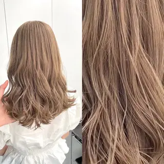 ロング カラー 大人っぽベージュ🤍 当日予約◎ヒロトのヘアスタイル