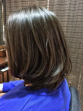 ミディアム 冨田 義智のヘアスタイル