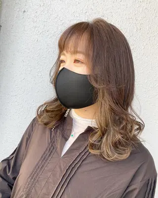 ロング カラー 後藤紗英/髪質改善 /オリーブベージュのヘアスタイル