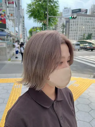 ショート カラー le'a所属・谷町/Le'a /竹原しおなのヘアスタイル