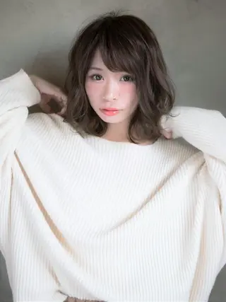ミディアム カラー 小濱 秀人のヘアスタイル
