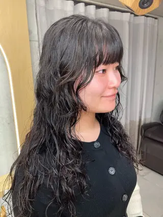 ロング パーマ 🎀レイヤー/パーマ カラー/ai🎀のヘアスタイル
