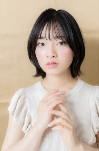 ショート くびれ&切りっぱボブ 得意👍佐藤歩のヘアスタイル